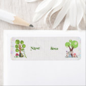 Étiquette Igel sous l'arbre (En situation)