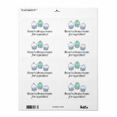 Étiquette Il y a toujours de la place pour les gâteaux (Feuille entière)