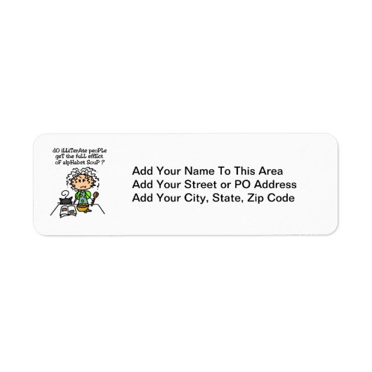 Étiquette Illettrer l'Humour populaire (Devant)