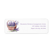 Étiquette Illustration Business Lavender Flower Shop (Devant)