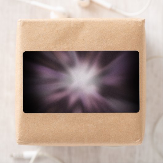 Étiquette Illustration cosmique d'éclat (En situation)