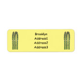 Étiquette Illustration d'Asparagus (Devant)