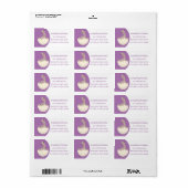 Étiquette Illustration d'autruche pour bébé à couver mignon (Feuille entière)