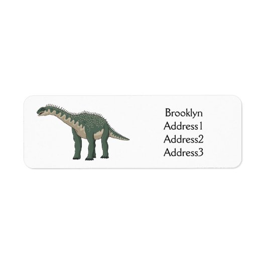 Étiquette Illustration de Barapasaurus (Devant)
