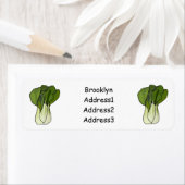 Étiquette Illustration de Bok choy (En situation)