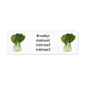 Étiquette Illustration de Bok choy (Devant)