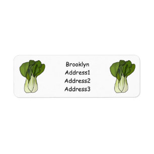 Étiquette Illustration de Bok choy