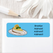 Étiquette Illustration de citron cheesecake (En situation)