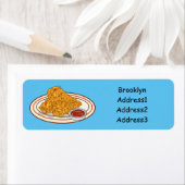 Étiquette Illustration de dessin animé sur le poulet frit (En situation)