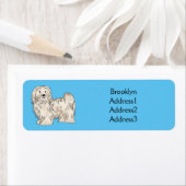 Étiquette Illustration de dessin de chien de Havan (En situation)