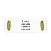 Étiquette Illustration de dessin sur le maïs (Devant)