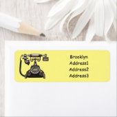 Étiquette Illustration de dessin téléphonique (En situation)