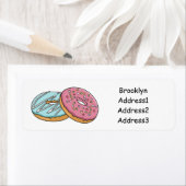 Étiquette Illustration de Donut (En situation)