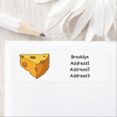 Étiquette Illustration de fromage (En situation)