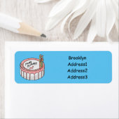 Étiquette Illustration de gâteau d'anniversaire (En situation)