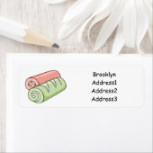 Étiquette Illustration de gâteau suisse roll / roll (En situation)