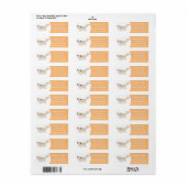 Étiquette Illustration de gecko tan tan mignon (Feuille entière)