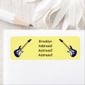 Étiquette Illustration de guitare électrique (En situation)