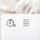 Étiquette Illustration de la bande dessinée de vélo à grande (En situation)