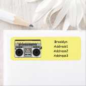 Étiquette Illustration de la bande dessinée radio (En situation)