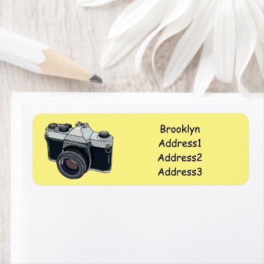 Étiquette Illustration de la caméra (En situation)