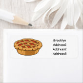 Étiquette Illustration de la caricature à tarte (En situation)