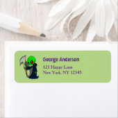 Étiquette Illustration de la faucheuse souriante Déplaisant (En situation)