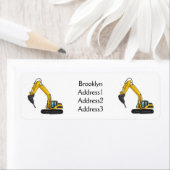 Étiquette Illustration de la pelle de rupture (En situation)