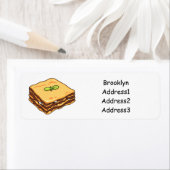 Étiquette Illustration de Lasagna (En situation)