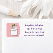 Étiquette Illustration de lave-linge mignonne (En situation)