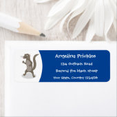 Étiquette Illustration de mignonne mangouste (En situation)