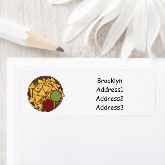 Étiquette Illustration de Nachos (En situation)