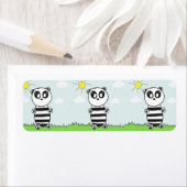 Étiquette Illustration de Panda Mignon (En situation)