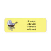 Étiquette Illustration de poussette (Devant)