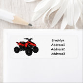 Étiquette Illustration de Quad bike atv (En situation)