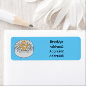 Étiquette Illustration de Shumai dim sum (En situation)