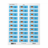 Étiquette Illustration de Spaghetti (Feuille entière)
