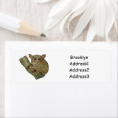 Étiquette Illustration de Tarsier (En situation)