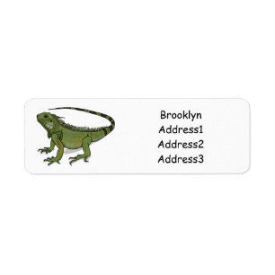 Étiquette Illustration d'Iguana