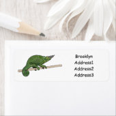 Étiquette Illustration du caméléon de Jackson (En situation)