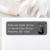 Étiquette Illustration du cerf blanc (En situation)