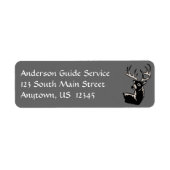 Étiquette Illustration du cerf blanc (Devant)