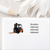 Étiquette Illustration du chariot élévateur (En situation)