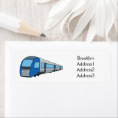 Étiquette Illustration d'un train électrique (En situation)