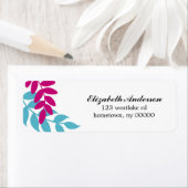 Étiquette Illustration Feuille colorée (En situation)