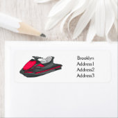 Étiquette Illustration Jet ski (En situation)