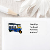 Étiquette Illustration Tuk tuk (En situation)