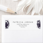 Étiquette Illustration vintage de pieuvre (En situation)