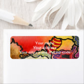 Étiquette Image libre du cool abstrait et des cellules de co (En situation)