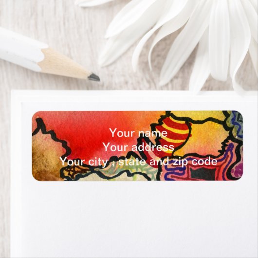 Étiquette Image libre du cool abstrait et des cellules de co (En situation)